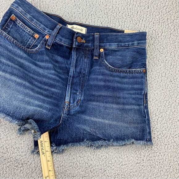 Madewell Women's The Dad Jean Short Button Fly Jean Shorts  NWT  |   Size:  27 - Picture 7 of 15